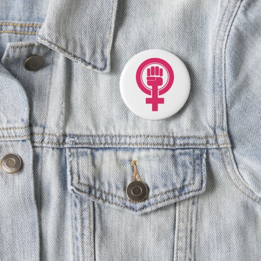 Frauenfaust-Resist-Symbol Button (Beispiel)