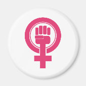 Frauenfaust-Resist-Symbol Magnet (Vorne)