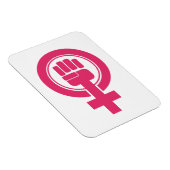 Frauenfaust-Resist-Symbol Magnet (Rechte Seite)