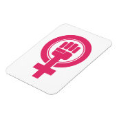 Frauenfaust-Resist-Symbol Magnet (Linke Seite)