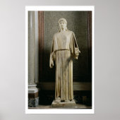 Frauenfigur mit Peplos, griechisch (Marmor) Poster (Vorne)