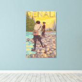 Frauenfischen - Nationalpark Denali, Leinwanddruck (Insitu (Holzboden))