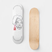 Frauenförderung Die weibliche Zukunft ist weiblich Skateboard (Vorderseite)