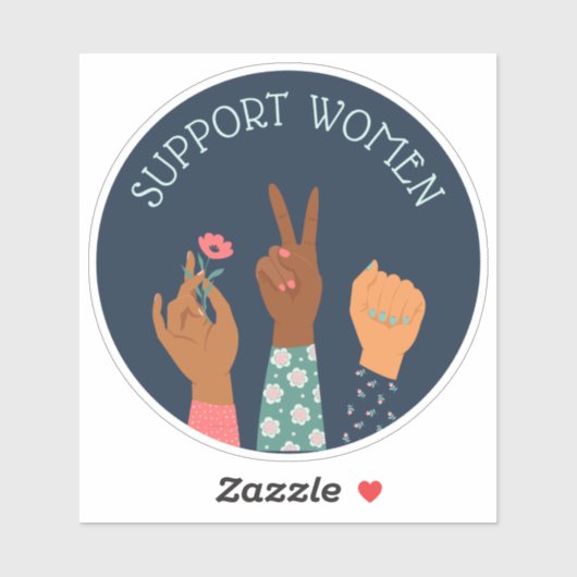 "Frauenförderung" Feministin Aufkleber (Blatt)