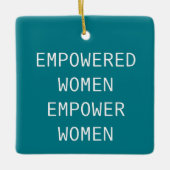 Frauenförderung für Coole RBG Keramikornament (Vorderseite)