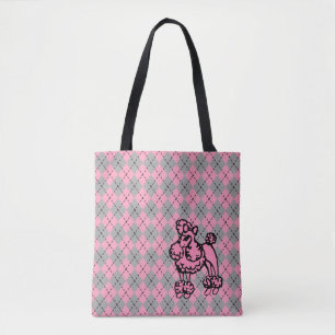 Frauenfranzösische Pudel Handtasche Einkaufstasche