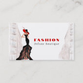 Frauenfrau in der City Fashion Boutique Visitenkarte (Vorderseite)