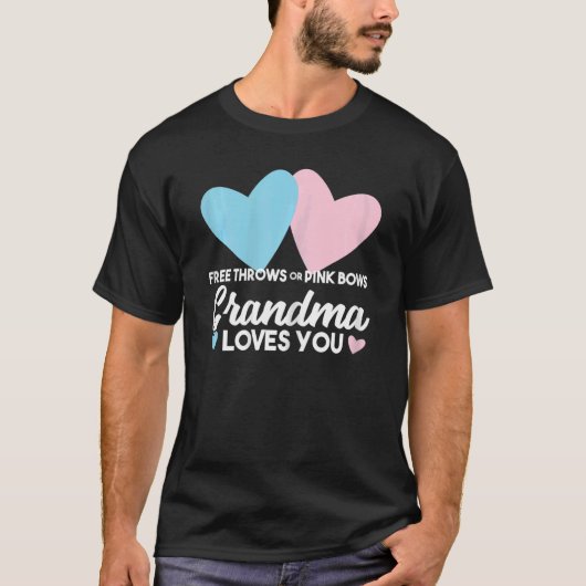 Frauenfreie Würfe oder rosa Bögen Oma Oma T-Shirt (Vorderseite)