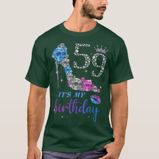 Frauenfreude 59. Lila Schuhkrone 59. T-Shirt