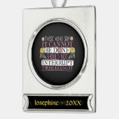 Frauenführer Banner-Ornament Silber (Links)