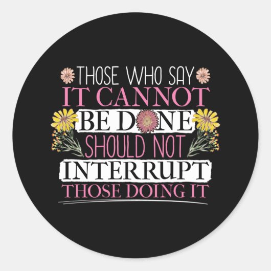 Frauenführer Runder Aufkleber (Vorderseite)