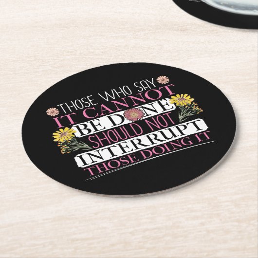 Frauenführer Runder Pappuntersetzer (Angewinkelt)