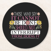 Frauenführer Runder Pappuntersetzer (Vorderseite)