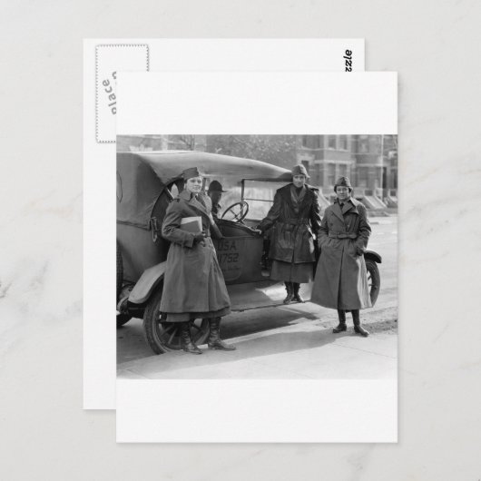 Frauenfunk: 1919 postkarte (Vorne/Hinten)