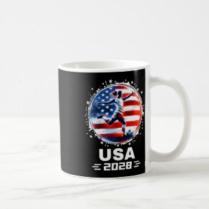 Frauenfußball-Amerikanische-Flagge-Fußballbekleidu Kaffeetasse