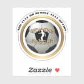 Frauenfußball Aufkleber (Blatt)