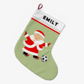 Frauenfußball Großer Weihnachtsstrumpf (Vorderansicht (hängend))