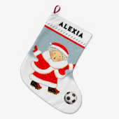 Frauenfußball Großer Weihnachtsstrumpf (Vorderansicht (hängend))