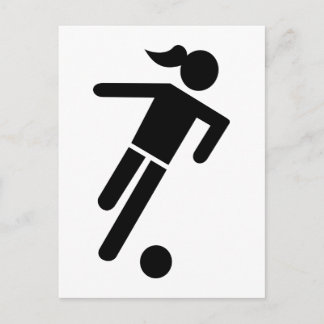 Frauenfußball Postkarte