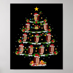 Frauenfußball-Weihnachtsbaumlichter Srts-Spielerin Poster