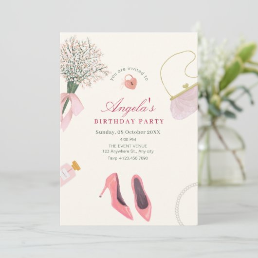 Frauengeburt Einladung (Stehend Vorderseite)