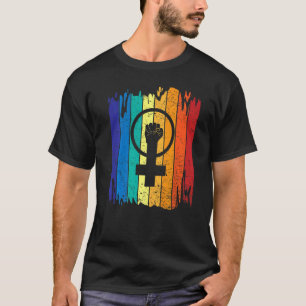 Frauengerechtigkeit Frauenrechte Feministin Vintag T-Shirt