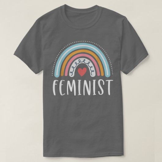 Frauengeschenke Funny Feminism Rainbow  T-Shirt (Design vorne)
