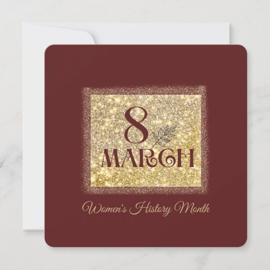 Frauengeschichte Monat 2025 März 8 Einladung (Vorderseite)