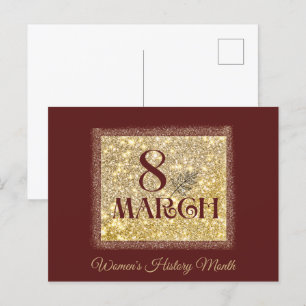 Frauengeschichte Monat 2025 März 8 Postkarte