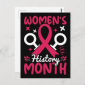 Frauengeschichte Monat Feminist Postkarte (Vorne/Hinten)