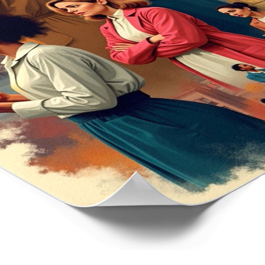 Frauengeschichte Poster (Ecke)