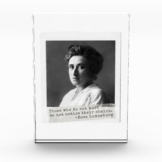Frauengeschichte: Rosa Luxemburg Zitat zur Freihei Fotoblock (Vorderseite)