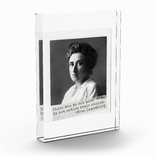 Frauengeschichte: Rosa Luxemburg Zitat zur Freihei Fotoblock (Links)