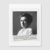 Frauengeschichte: Rosa Luxemburg Zitat zur Freihei Magnetkarte (Vorderseite)