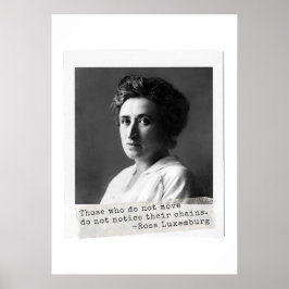 Frauengeschichte: Rosa Luxemburg Zitat zur Freihei Poster