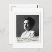 Frauengeschichte: Rosa Luxemburg Zitat zur Freihei Postkarte (Vorne/Hinten)