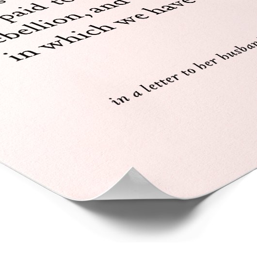 Frauengeschichten Feminismus Poster 1776 zitieren (Ecke)