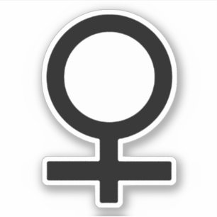 Frauengeschlechtersymbol Aufkleber