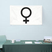 Frauengeschlechtersymbol Banner (Messeveranstaltung)