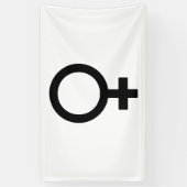 Frauengeschlechtersymbol Banner (Vertikal)