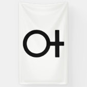 Frauengeschlechtersymbol Banner (Vertikal)
