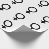 Frauengeschlechtersymbol Geschenkpapier (Ecke)
