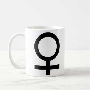 Frauengeschlechtersymbol Kaffeetasse