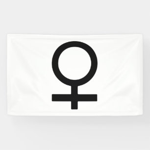 Frauengeschlechtssymbol Banner