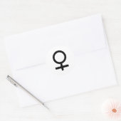 Frauengeschlechtssymbol Runder Aufkleber (Umschlag)