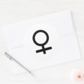 Frauengeschlechtssymbol Runder Aufkleber (Umschlag)