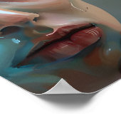 Frauengesicht | AI Generated Artwork Poster (Ecke)