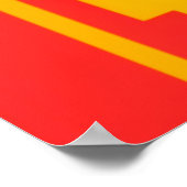 Frauengesicht aus Farbbars-Portrait Poster (Ecke)