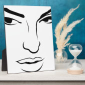 Frauengesicht Fotoplatte (Seite)