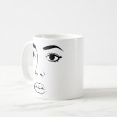 Frauengesicht Kaffeetasse (Vorderseite Links)